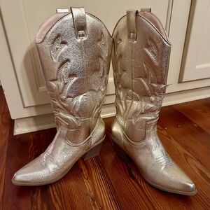 Gold Cowgirl Boots